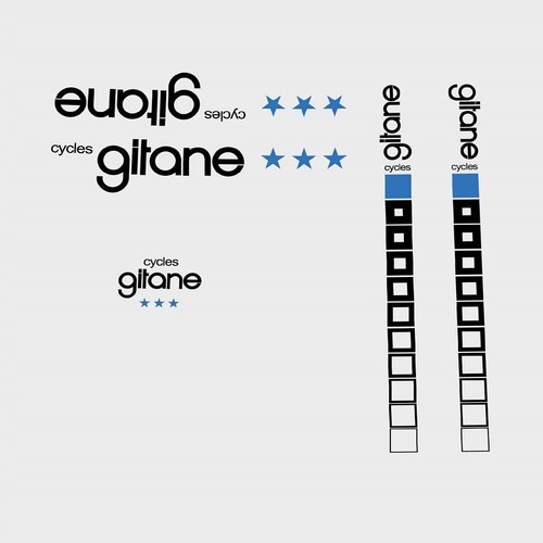 Decals vélo gitane - de,