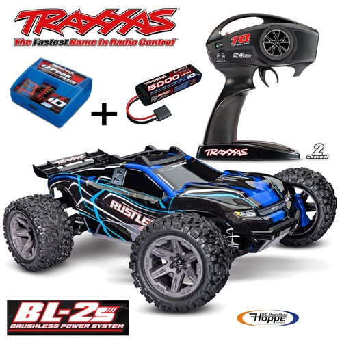 Traxxas trx67164 4blue rustler - traxxas, trx67164-4blue