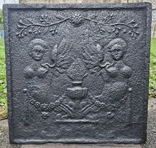 46 x 46 cm plaque cheminée