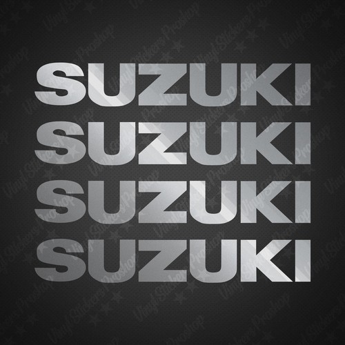 Stickers suzuki argenté - suzuki,
