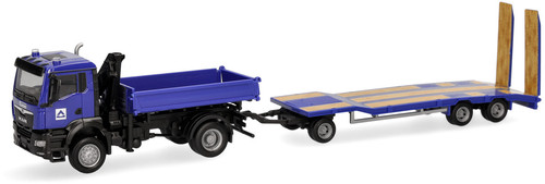 Herpa camion benne avec grue - benne,