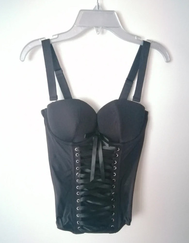 Corset lingerie noir gothique