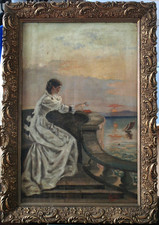 Tableau ancien, XIXe, Jeune