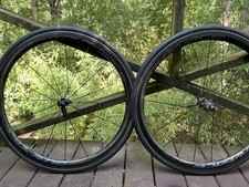 Excellent Shimano DURA-ACE WH-R9100-C40-TU Carbon Tubular Wheelset Front Rear