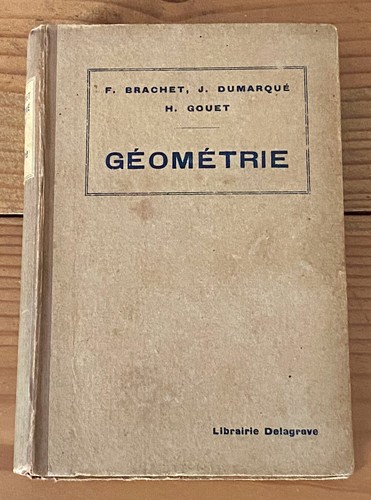 Géométrie par brachet j - par, f.