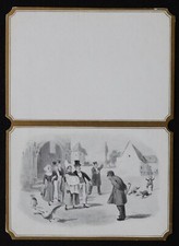 Virgin MENU offered by the house of the Black Cat Baptism PARIS restaurant card