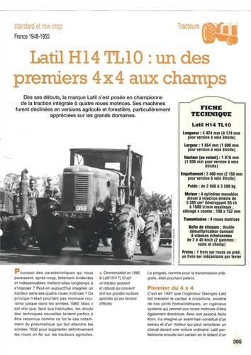 Tracteur latil 10 - h,