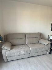 Canapé Relax électrique Nubuck beige/gris clair État neuf !