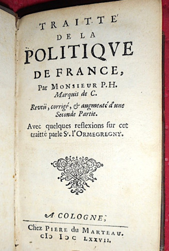 Traitté politique de - la,