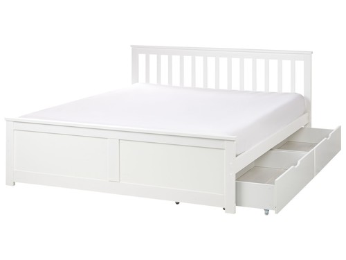 Lit double minimaliste bois - lit,