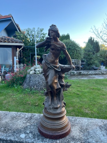 Sculpture régule signée - régule,