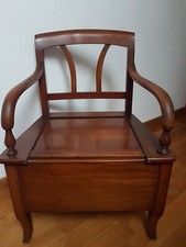 Rare mahogany armchair of ease, second half 19th century