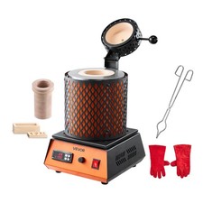 VEVOR Four de Fusion Électrique 1500 W avec Creuset en Céramique de 5 kg