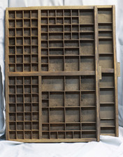 Casiers d'imprimerie en bois