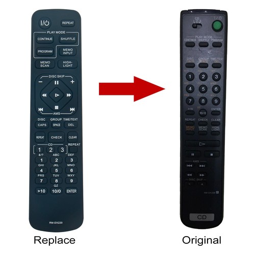 Dx220 replace remote fit - remote,
