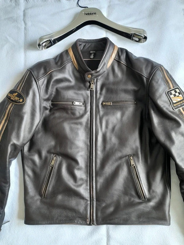 Blouson cuir moto homme - blouson, en