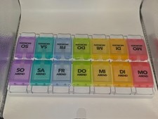 Semainier Pilulier Boite à Médicaments 7 jours Matin et soir