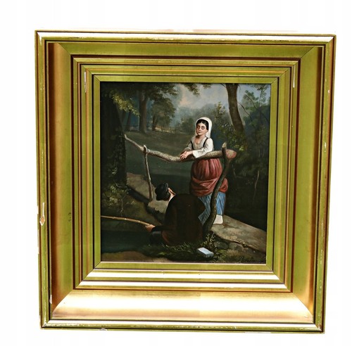 Tableau huile sur - tableau, métal