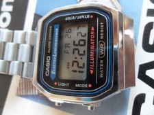 Vintage Men's Casio Alarm Chronograph Electro Illuminator WR Digital Watch A168