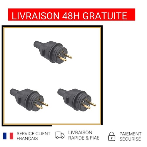 Prise mâle étanche - mâle, 16a