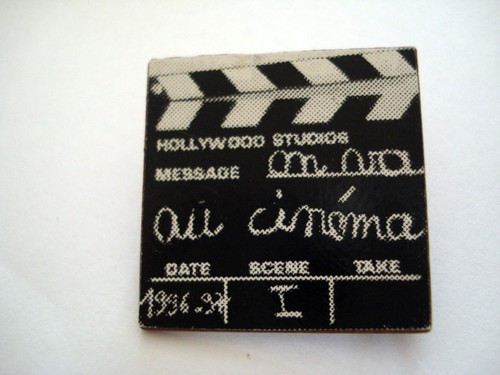 Badge cinema clip clap - cinema,