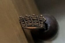 Antique Heraldic Crown Gilding Iron Stamp Printing