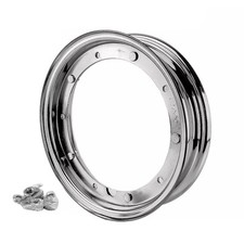 Cercle Chromé 3.50/10 Compatible Piaggio Vespa PX 125 Et Arc En Ciel 125 1983