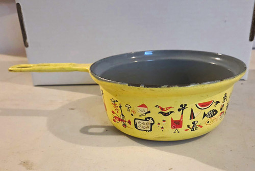 Vintage descoware yellow gray - descoware, yellow/gray