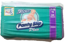 BRAND NEW 90s LIBERO PANTY SLIP 34 PLASTIC diapers No4 up to 18kgs/40lbs