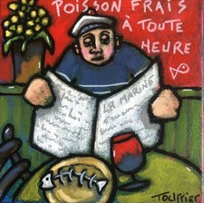 Tableau Marin qui lit le