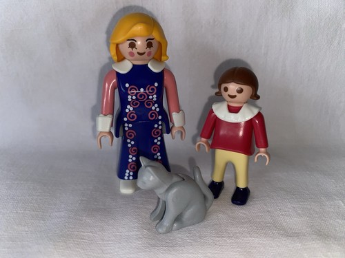 Playmobil maman fillette chat - playmobil,