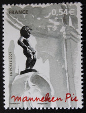 Timbre -FRANCE- Manneken Pis -