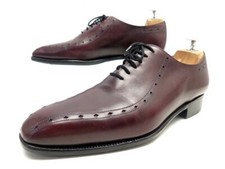 CHAUSSURES JM WESTON RICHELIEU CYCLIST 412 6E 40 L 40.5 CUIR BORDEAUX SHOES 920€