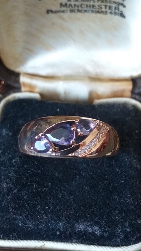 Bague vintage laminé - bague, en