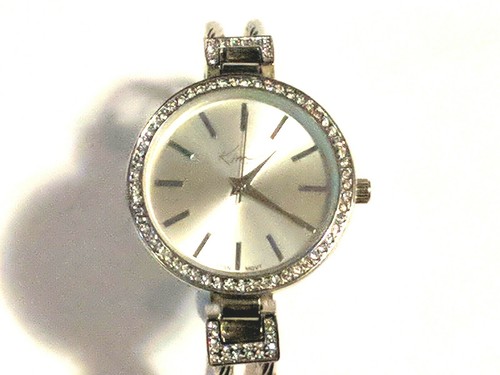 Kim rogers silver tone watch - kim,