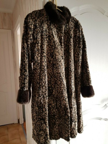 Manteau long aspect velour - , au