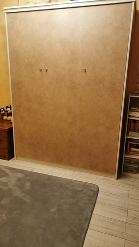 Lit double mural rabattable