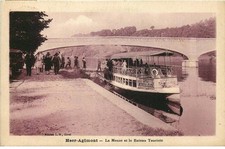 BELGIUM HEER AGIMONT the meuse and the tourist boat