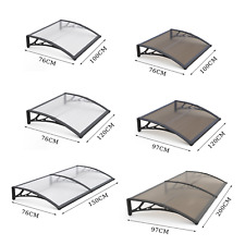 Auvent de porte d'entrée 80/100/120/150/200/300cm auvent extérieur protection