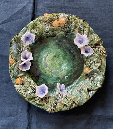 Ancien plat rond creux - ancien,