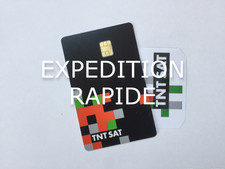 ✅LOT DE 10  CARTES TNTSAT V7