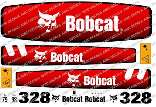 Bobcat 328 mini - digger, decal