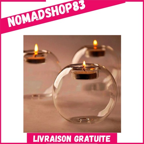 Bougeoir verre rond - bougeoir, en