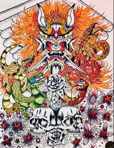 Tableau kubuki - tableau, "kubuki"