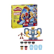 Play-Doh Iron Man Fabrique d'armures, coffret avec figurine Iron Man et pâte a m