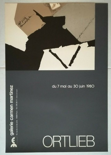 Affiche exposition ortlieb - affiche,