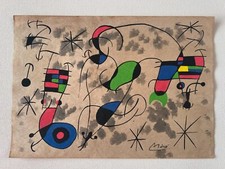 JOAN MIRO Dessin sur papier