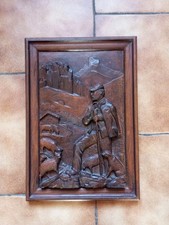 Tableau ancien bois sculpté