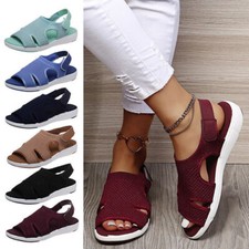 Chaussures orthopédiques décontractées pour femmes, sandales compensées, chaussu