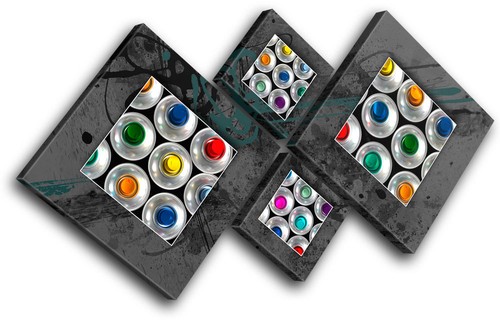 Spray cans abstract - spray,